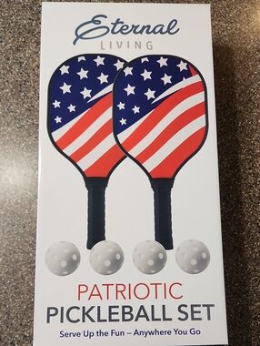 Patriotic Pickleball Set - Red, White & Blue